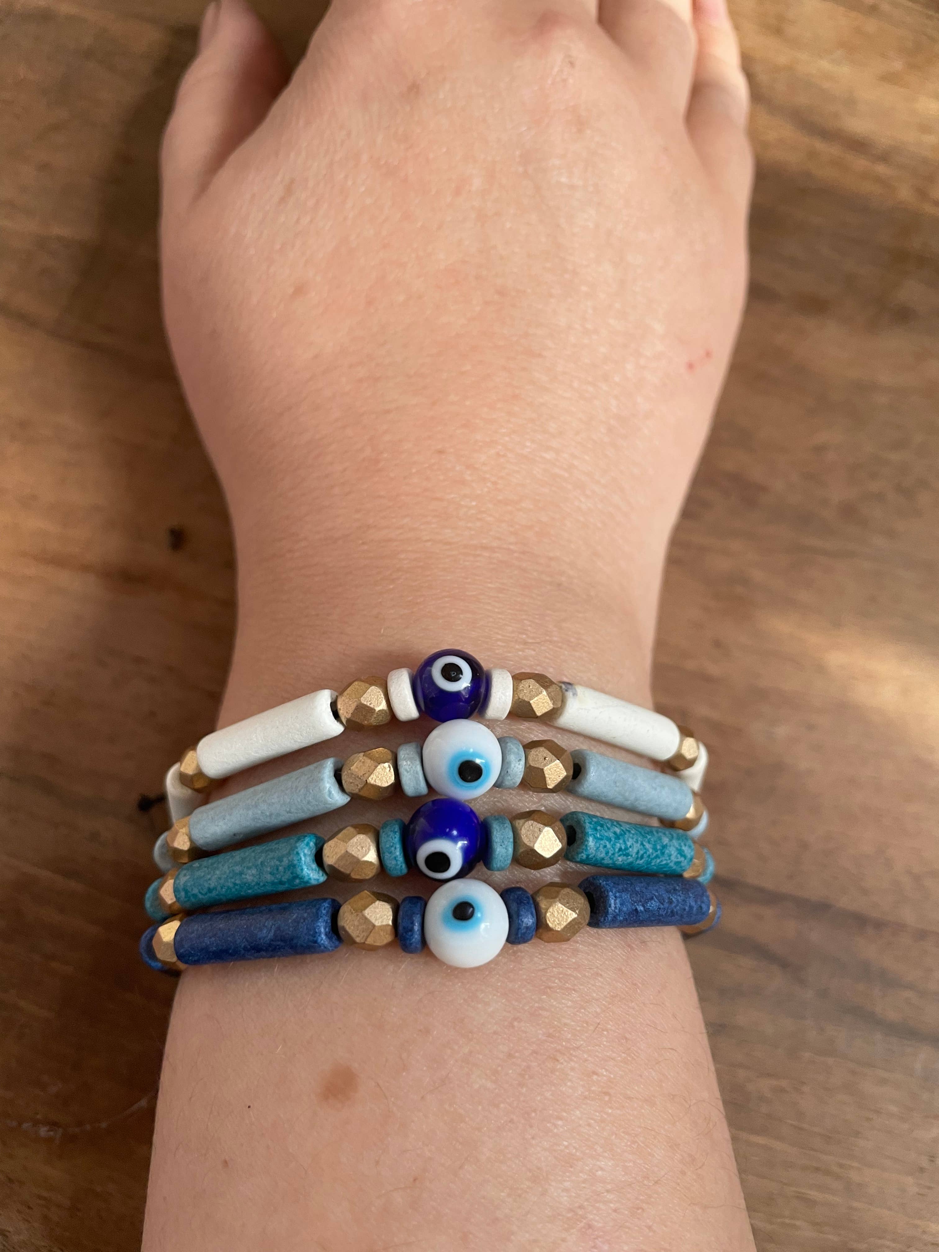 Le Labo de Cléopâtre – Großhandel Perlenarmband – Armband mit bösem Blick und griechischen Perlen1