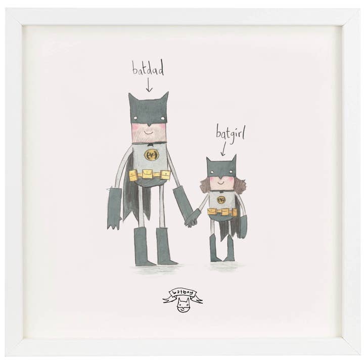 Batgirl Batdad - Batman superheld digitale print voor wholesale door The Grey Earl