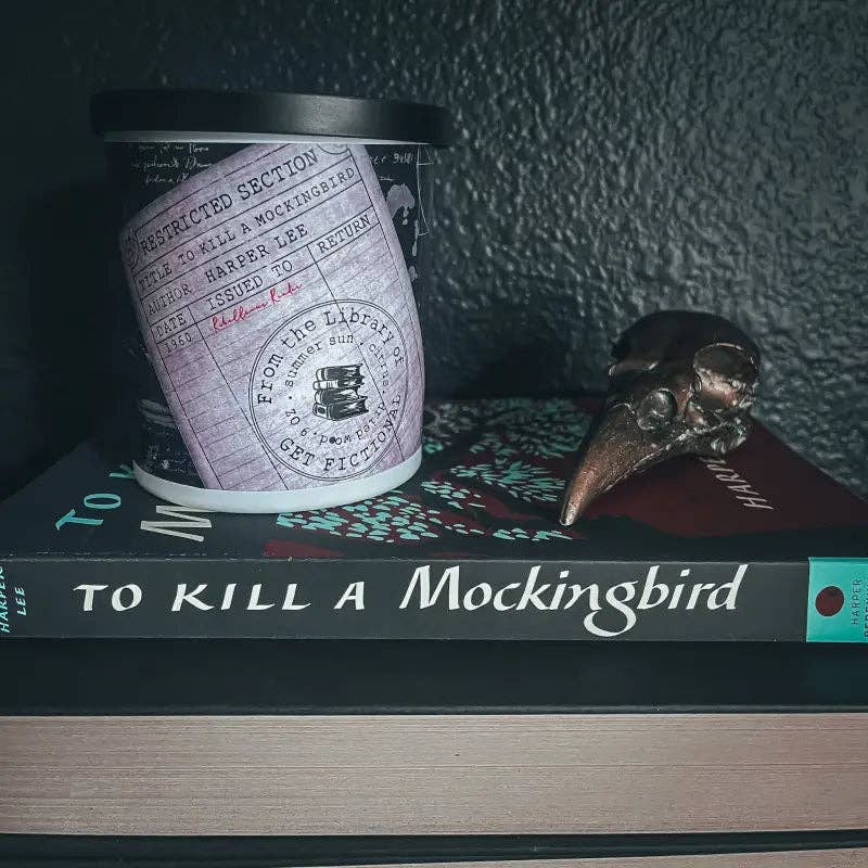 Get Fictional - Wholesale Jar/Filled Candle - To Kill a Mockingbird Soy Candle | Bookish Soy Candles0