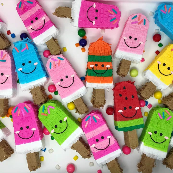My Soiree Designs - Wholesale Party Favor - Ice Cream Mini Piñata, Ice Cream Party, Popsicle Party Favor
