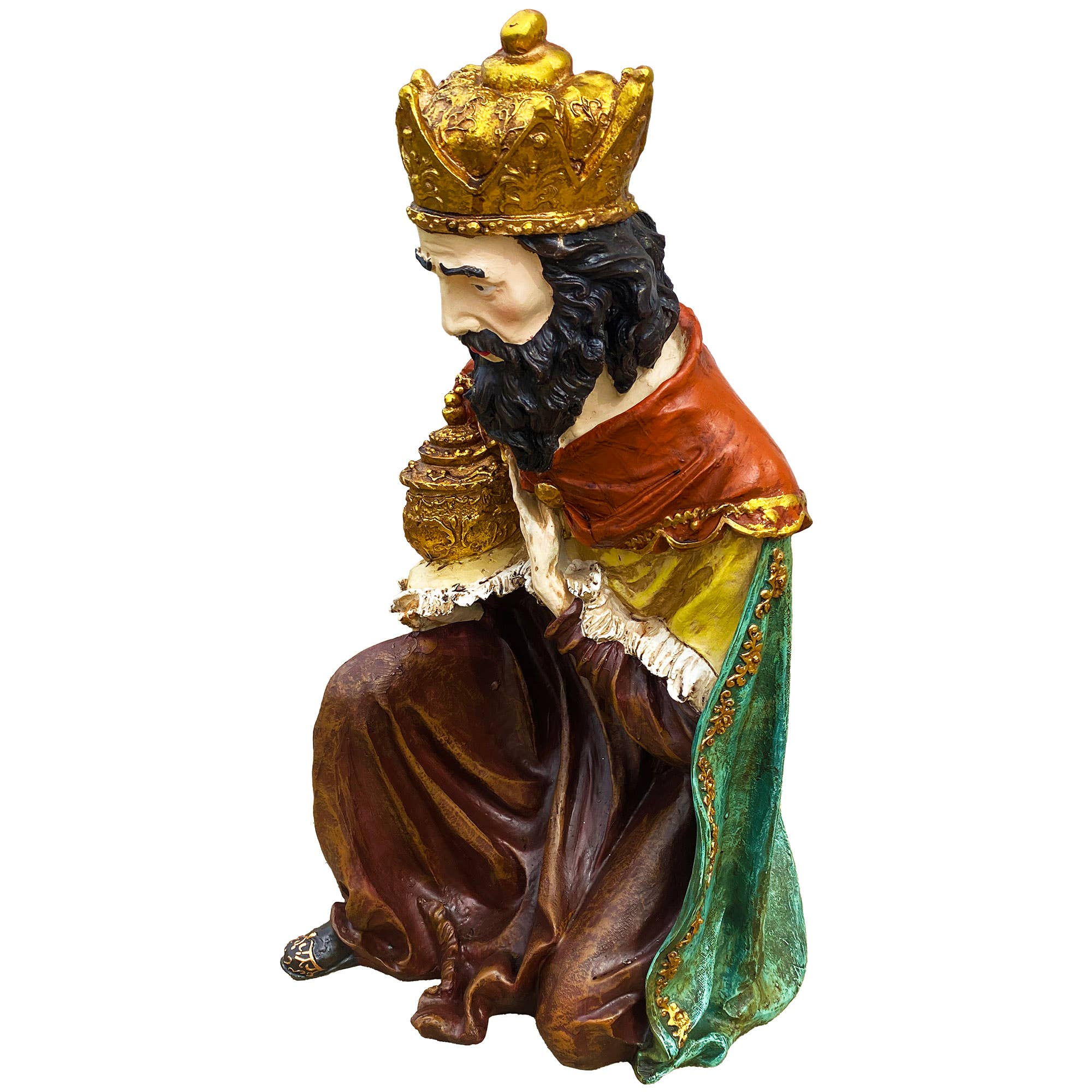 Santa’s Workshop Inc. - Wholesale Nativity Scene Decor - 12 Piece Outdoor Nativity Set with Solid Wood Creche25