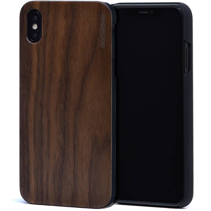 iPhone XS Max Case with Walnut Engraved Bamboo Backside for wholesale by GOWOOD