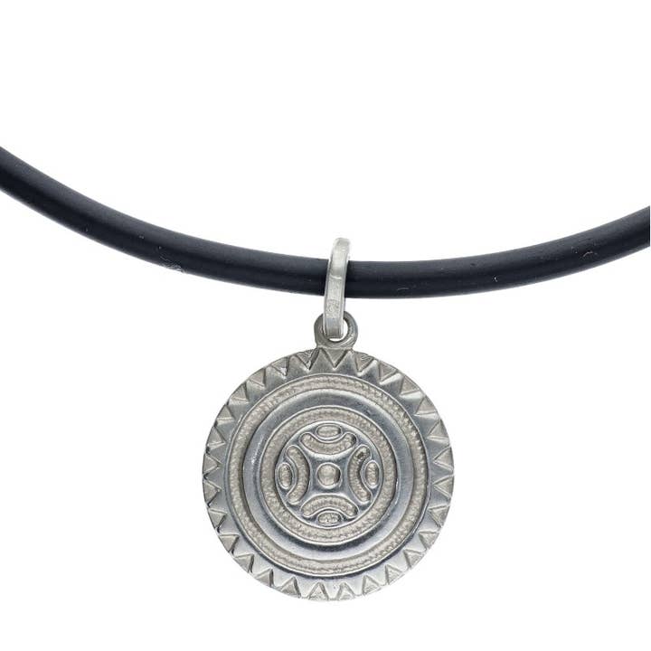 Pendentif double face Estela Cantabra en argent sterling pour la vente par Las Joyas de Amanda