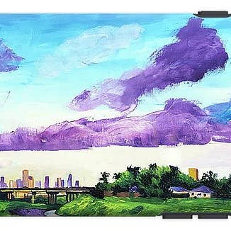 Disrupted Serenity Little White Oak Bayou - Étui pour téléphone pour la vente par Lauren Luna Ltd Co.