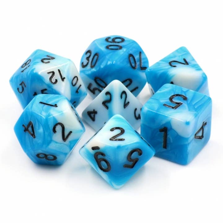 Foam Brain Games - Wholesale Dice - Cumulus Cloud RPG Dice Set
