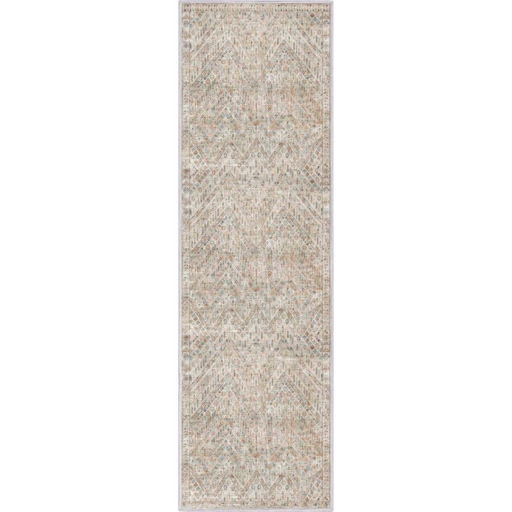 Well Woven – Engroshandel Løst tæppe – Anya Vintage Tribal Chevron Elfenben fladvævet tæppe7