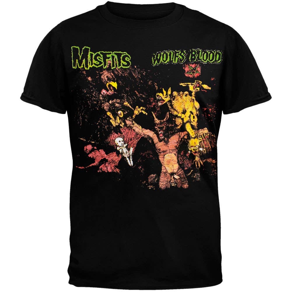 Official Store - Wholesale T-Shirt (Graphic) - Men's - Misfits - Wolfs Blood Men's T Shirt0