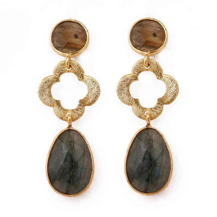 Mystic Clover Danglers for wholesale by Seher Sf