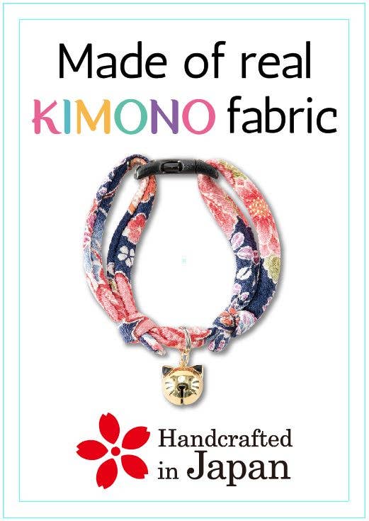 MOON-X USA, INC. - Wholesale Pet Collar - Cat - Chirimen Hanabi Fireworks Cat Collar (Gray)1