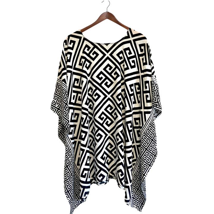 Bamboo Source Tropical Decor - Wholesale Blouse - Women's - Diagonal Women’s Top/Cover-Up - Assorted2