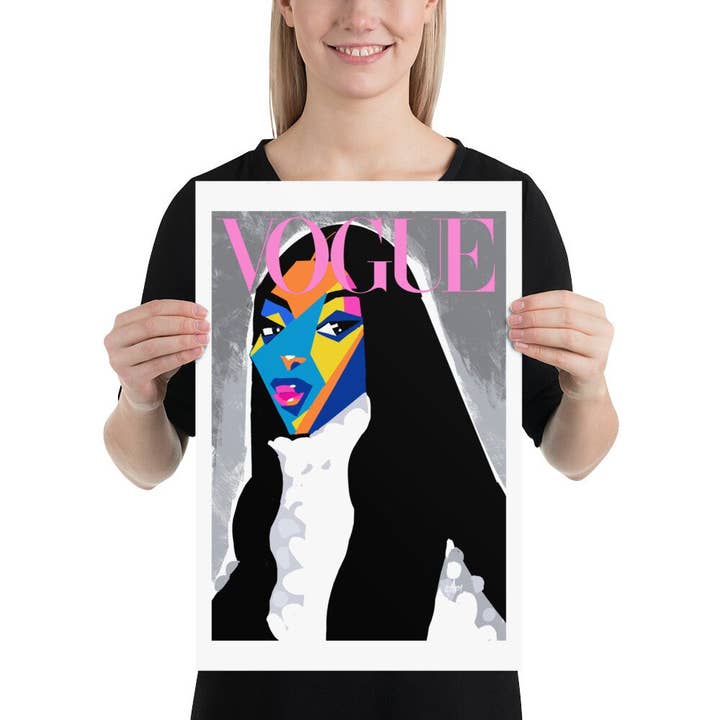 Quincy Ray - Wholesale Art Print - Vogue Cover Naomi Campbell Print