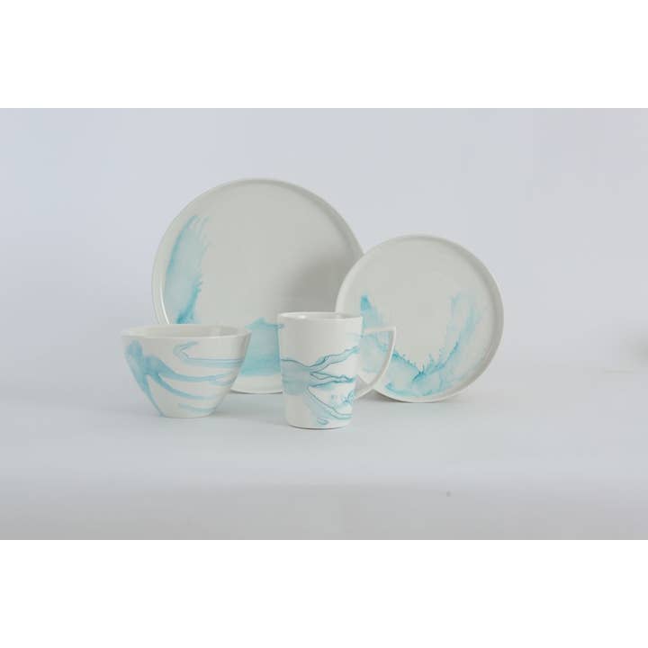 Kadra Kitchenware - Wholesale Dinnerware Set - Vikko Classic Breeze 16 Pc Porcelain Dinnerware Set