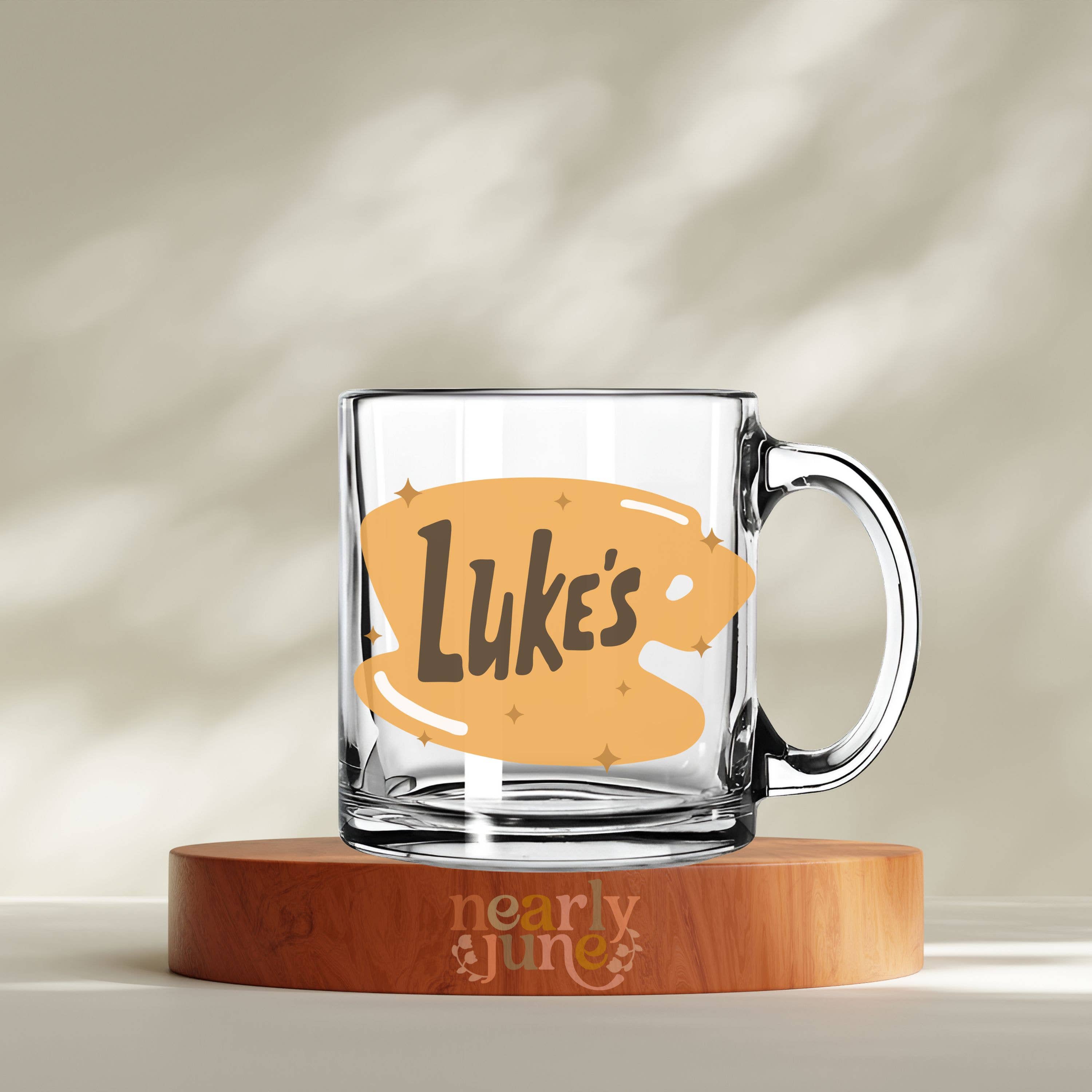 Nearly June Design Co - Wholesale Coffee Mug - Gilmore Girls Luke's Diner Glass Mug0