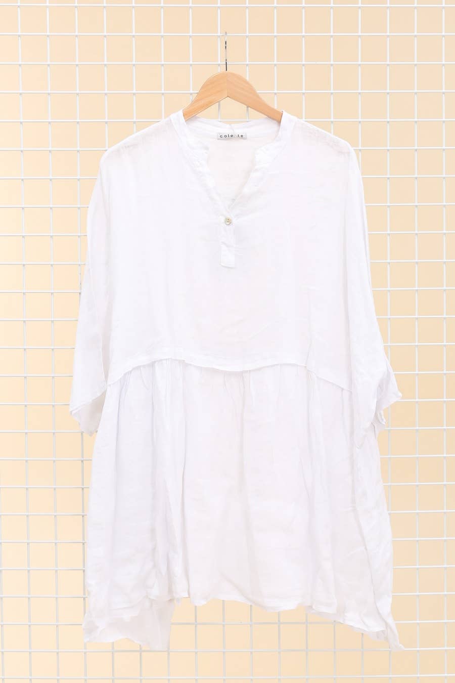 la maison des fibres naturelles - Venta al por mayor Túnica - Mujer - Túnica amplia de lino 68369 flora 100% TÚNICA DE LINO23