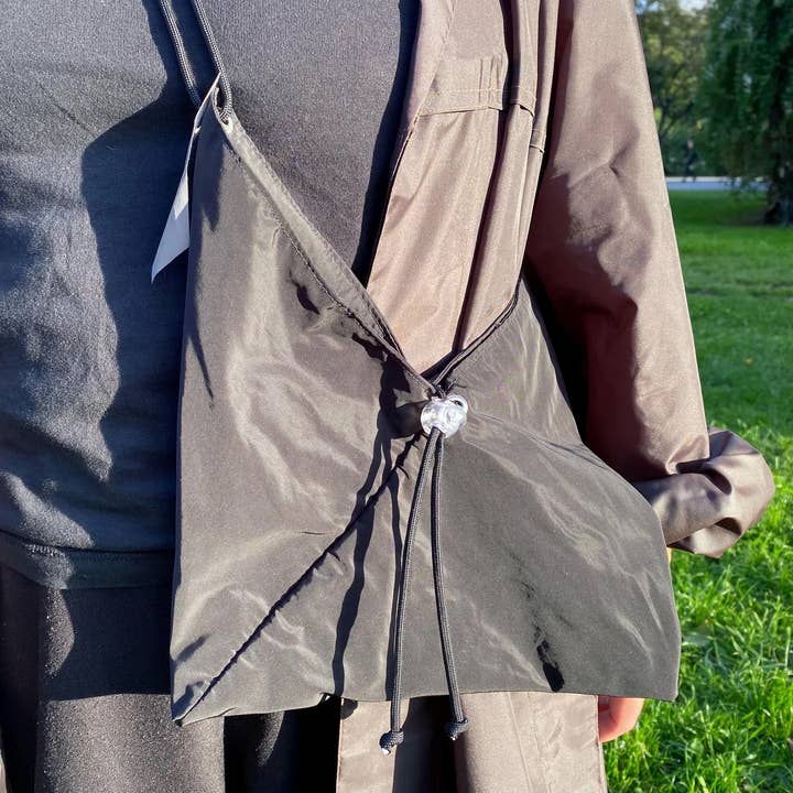 NYLON Origami Bag Black for wholesale by Pikto3000