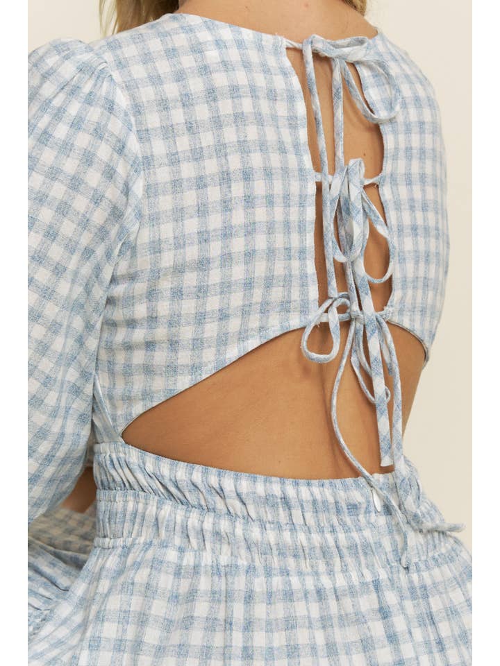 Hersy - Wholesale Dress - Women's - THE GINGHAM GARDEN DRESS - HD004021