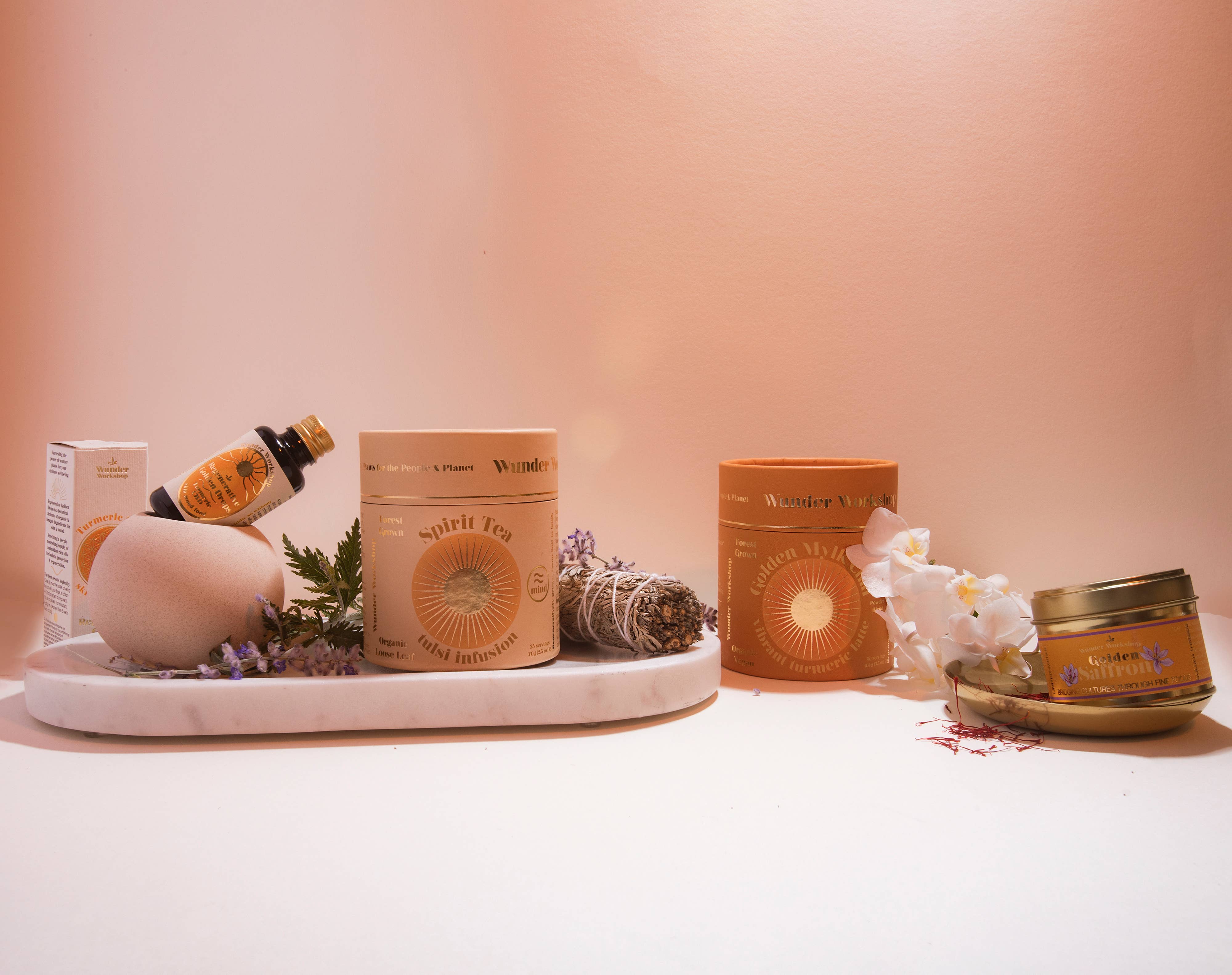 Wunder Workshop – wholesale Powdered health drink – Golden Mylk - turmeric latte mix ginger/cardamom (100g)2