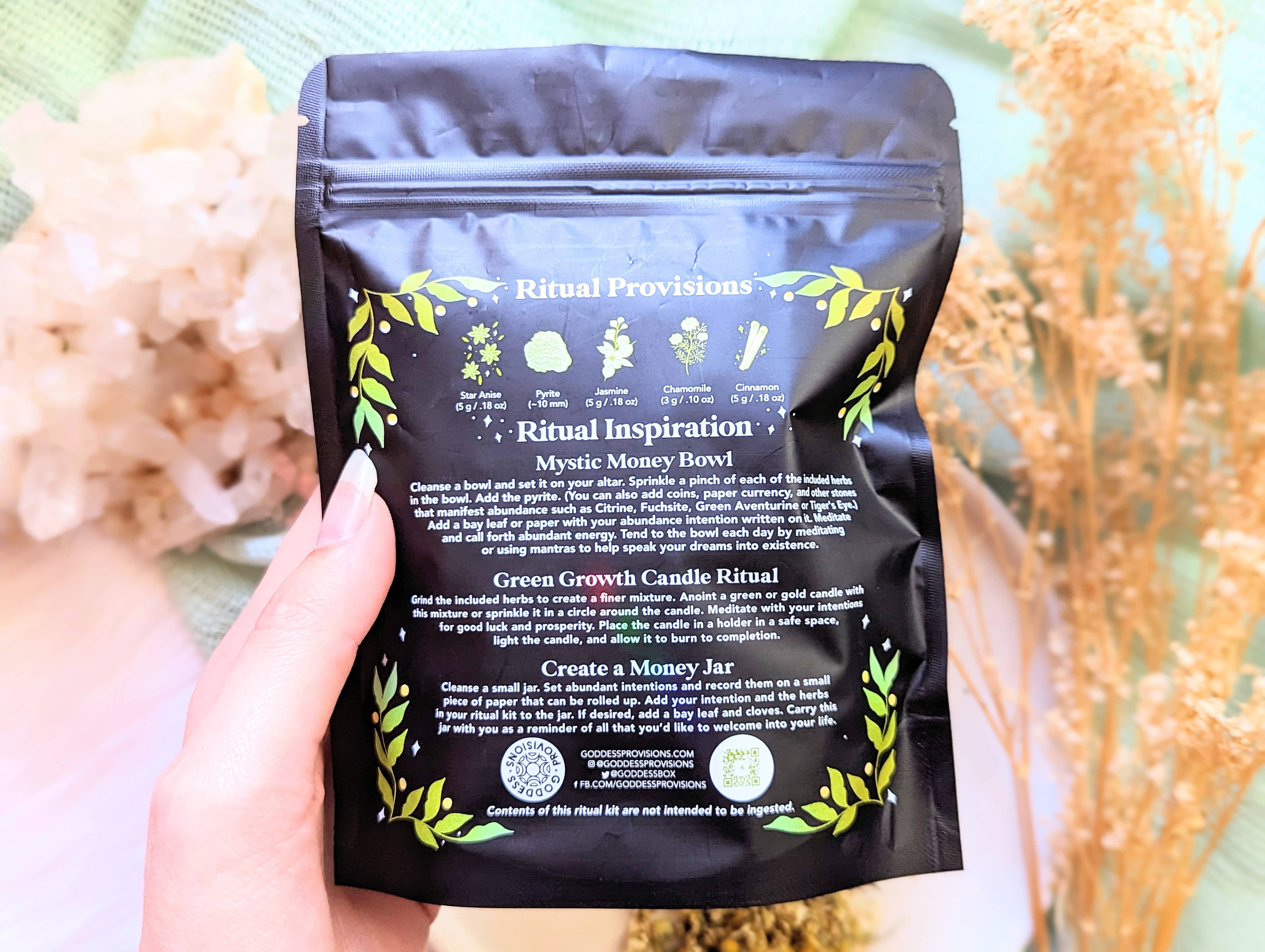 Goddess Provisions - Wholesale Meditation Supplies - Money Magick Ritual Kit - Abundance, Prosperity, Manifest2