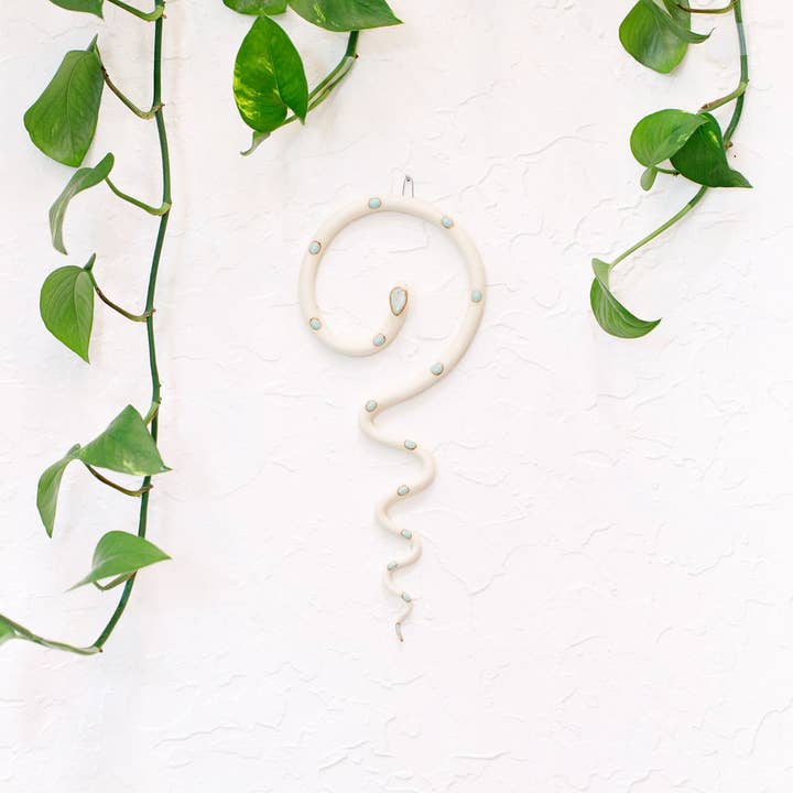 Carter & Rose - Wholesale Wall Accent - Ceramic Wall Snake, Medium