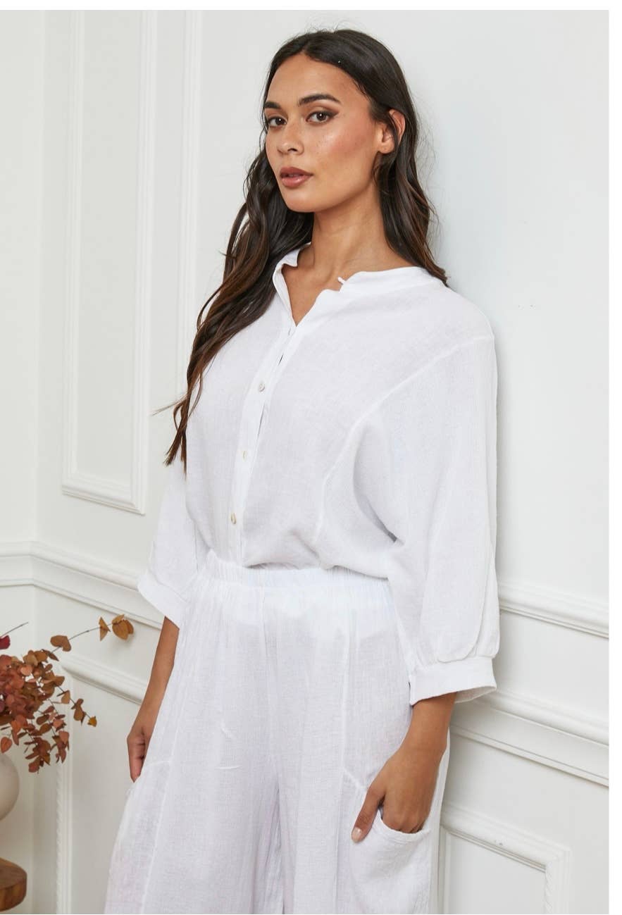 LÉA & LUC – wholesale Shirt – Women’s – 100% Linen Shirt REF. 923031