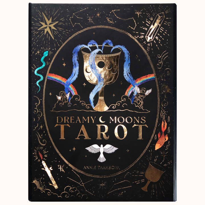 DreamyMoons - Wholesale Tarot Cards - Dreamy Moons Tarot with Gold Foil Detailing