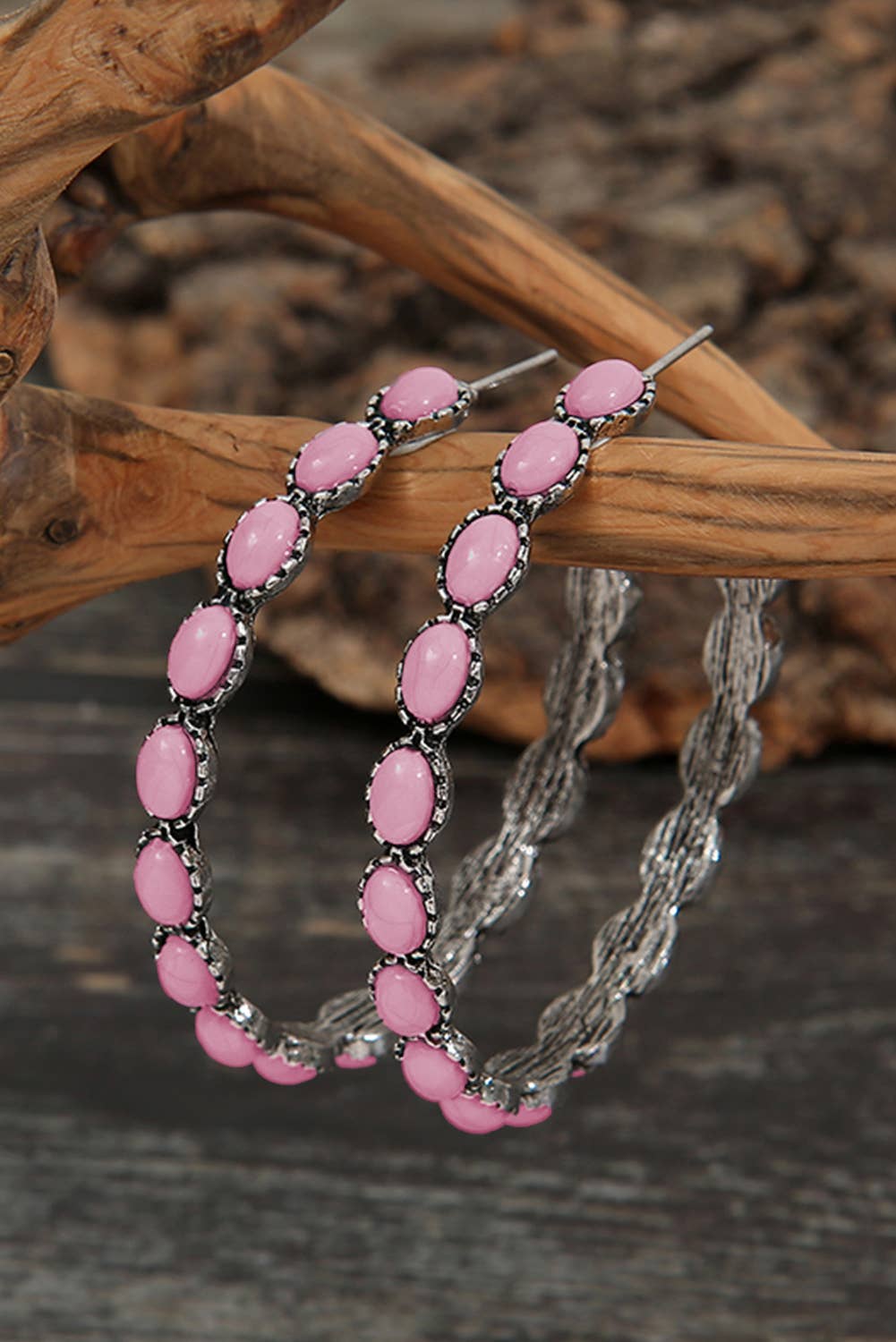 Lovesoft - Wholesale Dangle Earrings - Gem Inlay Retro C-shape Earrings10