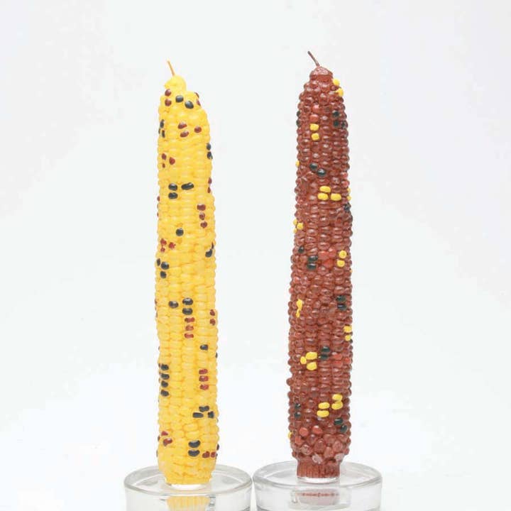tag - Wholesale Tapered Candle/Candlestick - Harvest Corn Taper Candles Set of 2 Multi Wax Everyday1