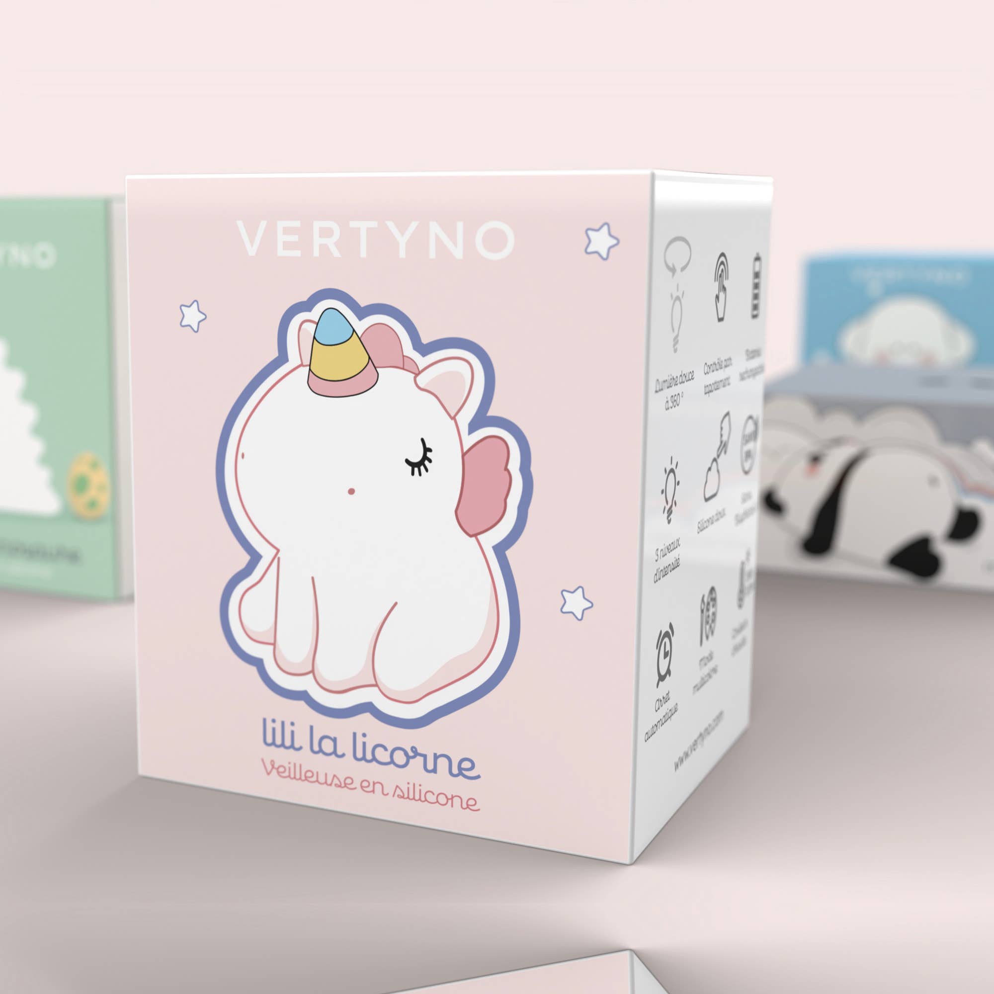 VERTYNO - Wholesale Night Light - Kids & Baby - Unicorn Night Light Multicolor Silicone – Lili by VERTYNO