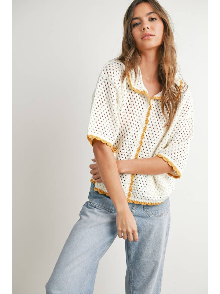 BUTTERMELON - Vendita all'ingrosso Maglione tricot - Donna - Maglione all'uncinetto Urban Vibe - BMW765412