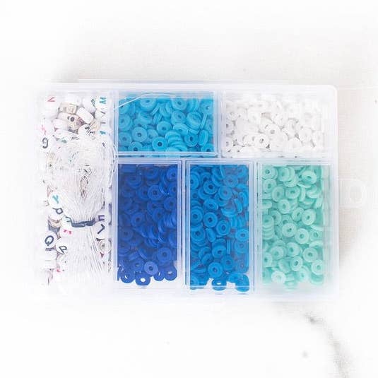 Mini Polymer Clay Bead Kit | Blue for wholesale by Golden Thread