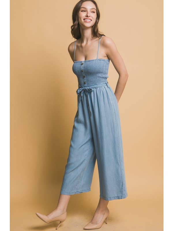 Vanilla Monkey – wholesale Jumpsuit - Dam – Smockad vid byxdress med korta ben