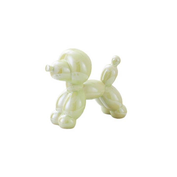 huemabe (All Import Duties Covered) - Wholesale Decorative figurine - Electroplated Ceramic Balloon Dog Statue – Poodle Decor3