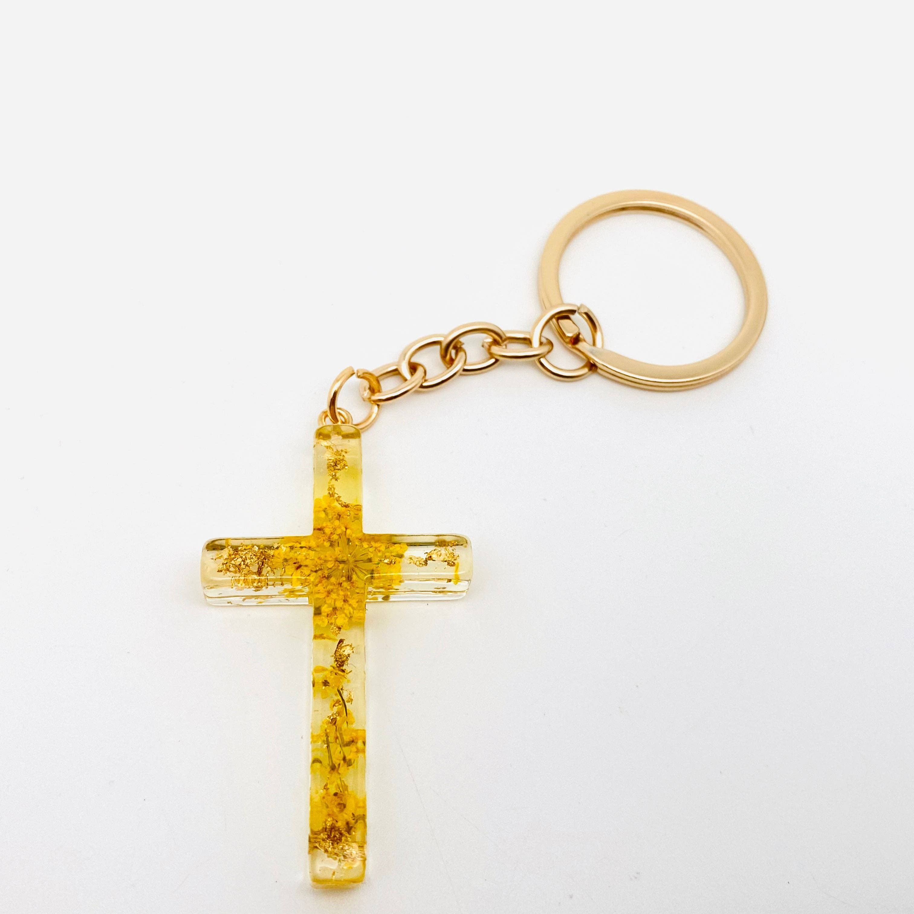 Mio Queena – wholesale Keychain – Women's – Flower Cross Pendant Keychain Bag Ornament5