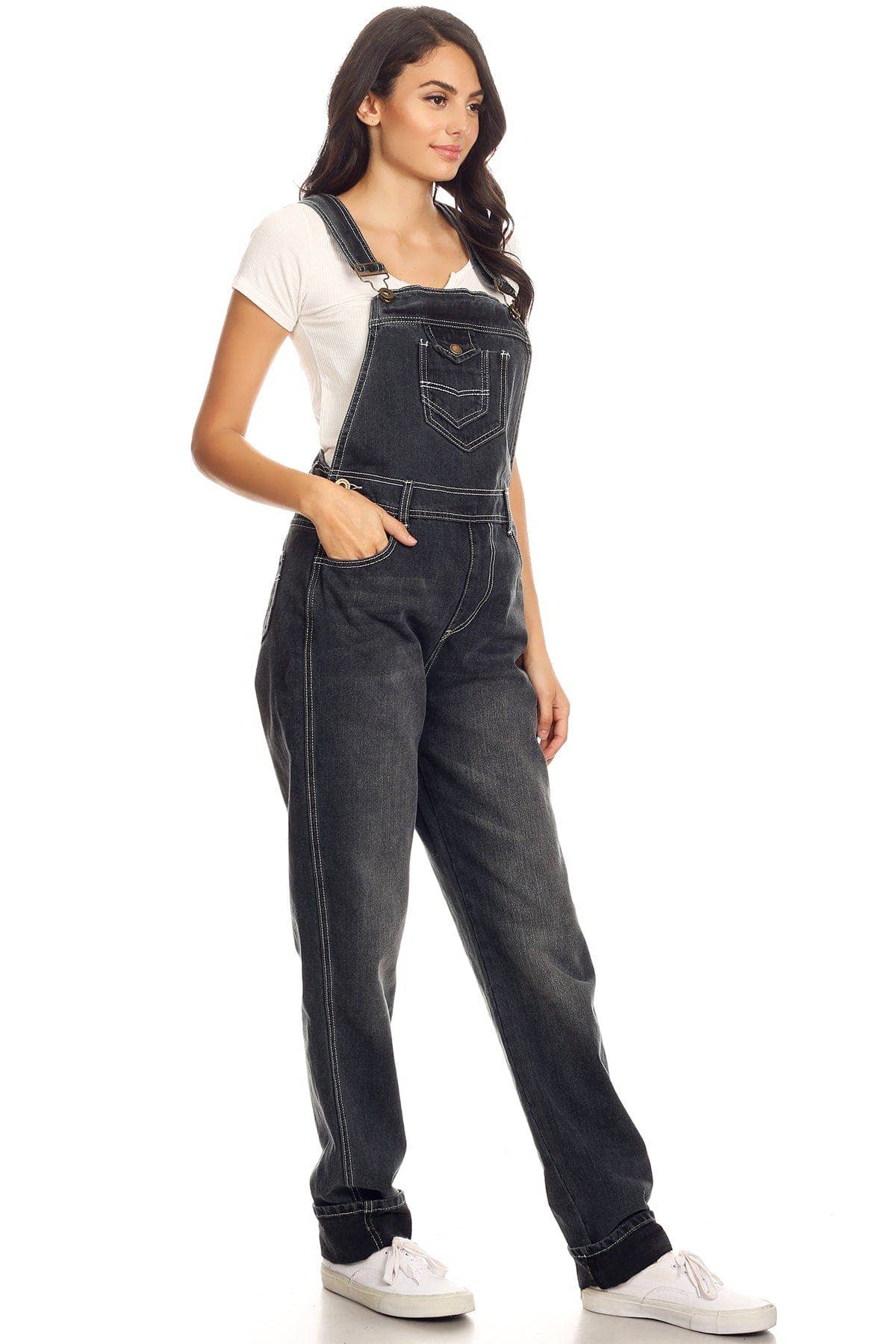 Anna Kaci Wholesale - Wholesale Overalls - Women's - Vintage Straight-Leg Overalls10