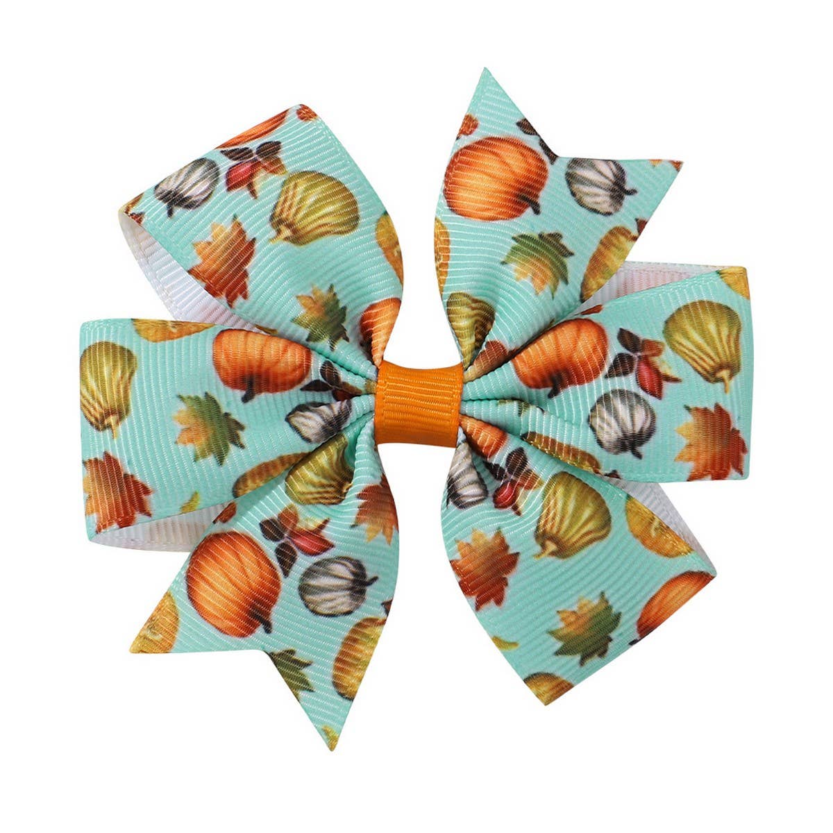 ACCITY - Wholesale Hair Clip - Kids - Thanksgiving Turkey Pumpkin Tail Hair Clip_CWAHA66815