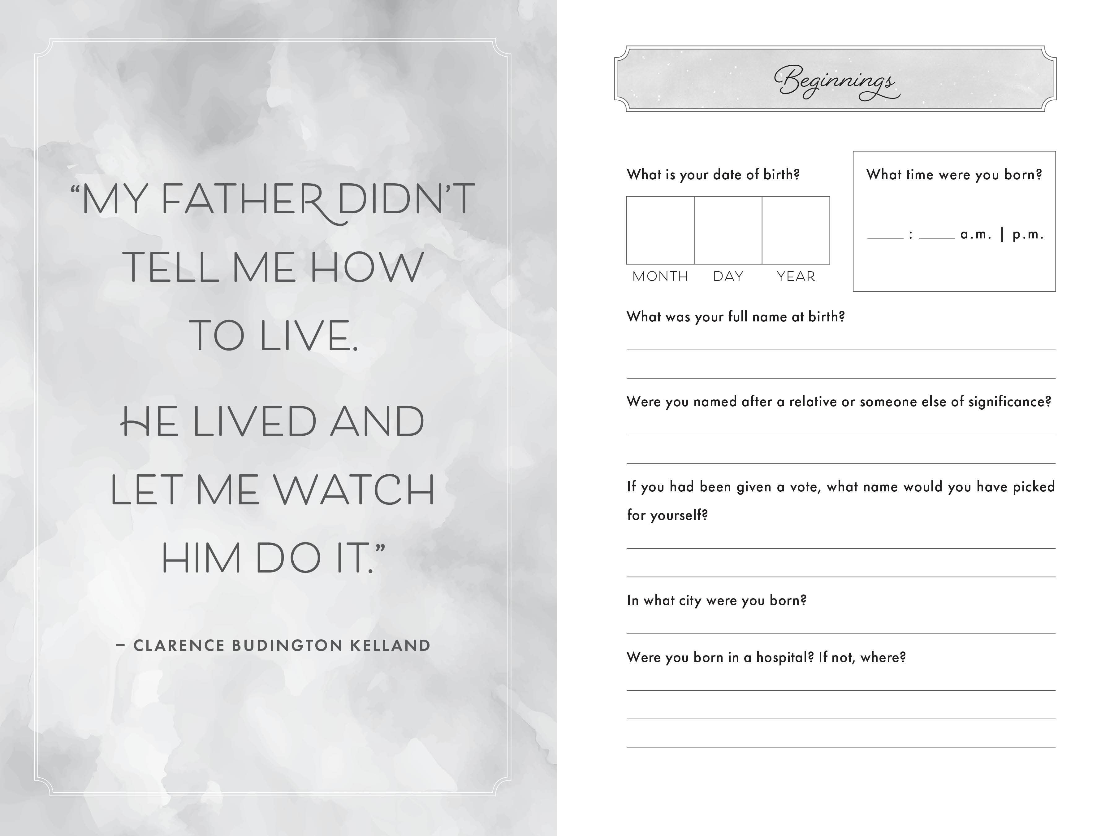 Sourcebooks - Wholesale Biography & Memoir - Dad, I Want to Hear Your Story (Expanded Edition)1