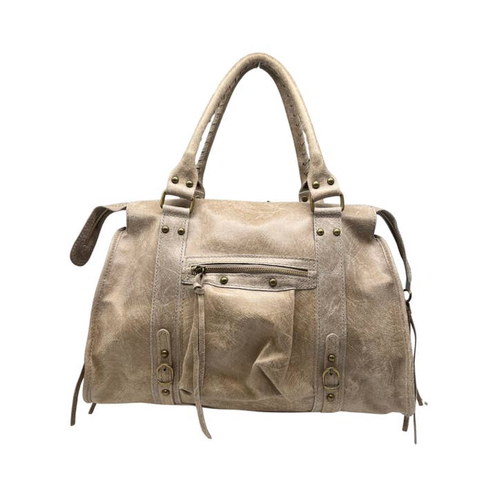 Louisa lee - Wholesale Top Handle Bag - Women's - LARGE CAPUCINE MATTE LEATHER HANDBAG1