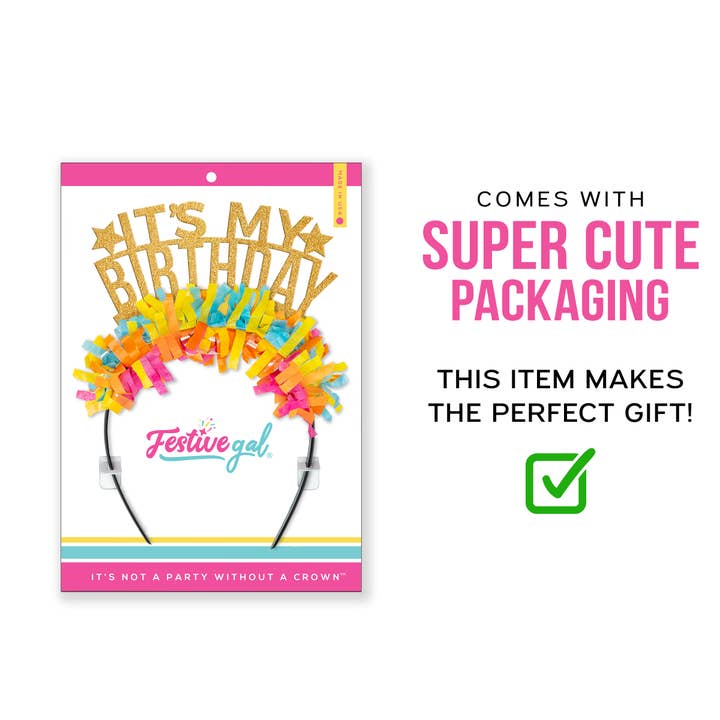 Festive Gal - Wholesale Party Hat/Crown - It’s My Birthday Crown3