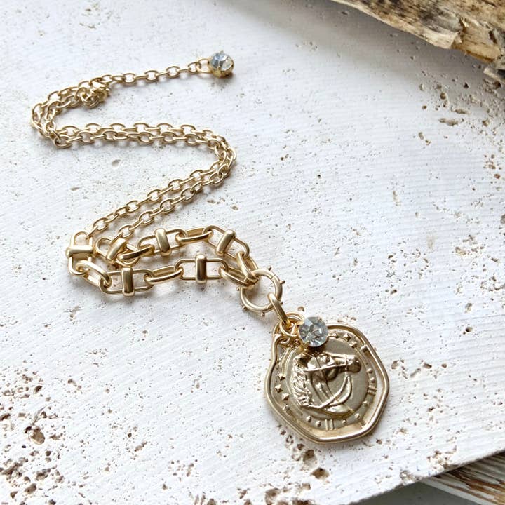 VB&CO Designs Handmade Jewelry - Wholesale Pendant/Charm Necklace - Horse necklace equestrian ranch derby western boutique4