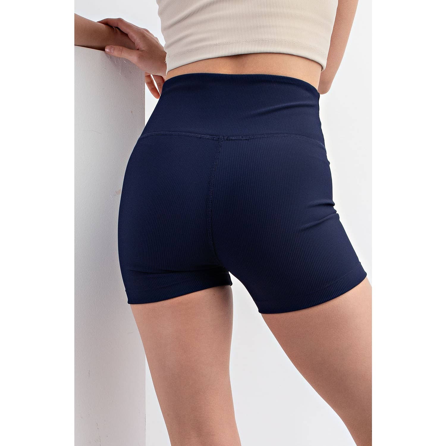 Rae Mode - Wholesale Athletic Shorts - Women's - NYLON RIB BIKER PANT WITH SIDE POCKETS44