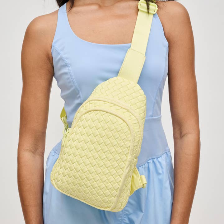Sol and Selene - Wholesale Crossbody Bag - Women's - Beyond The Horizon - Woven Neoprene Sling Backpack