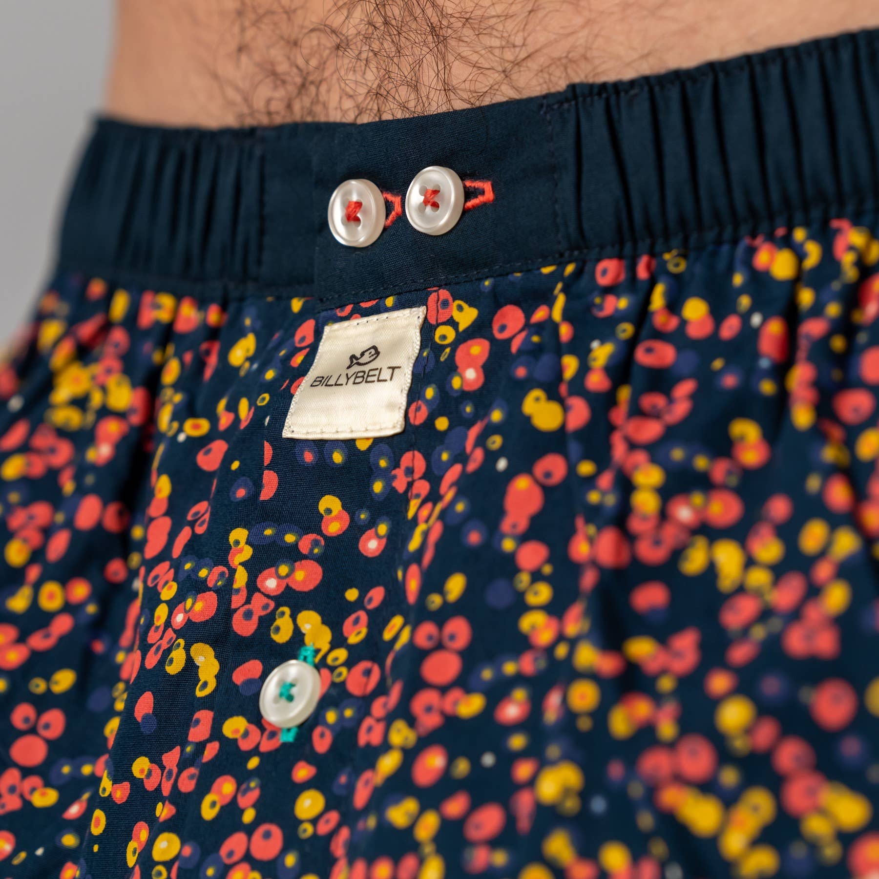 BILLYBELT – Engroshandel Undertøj - Herre – Blue Frizzante boksershorts i 100% økologisk bomuld2