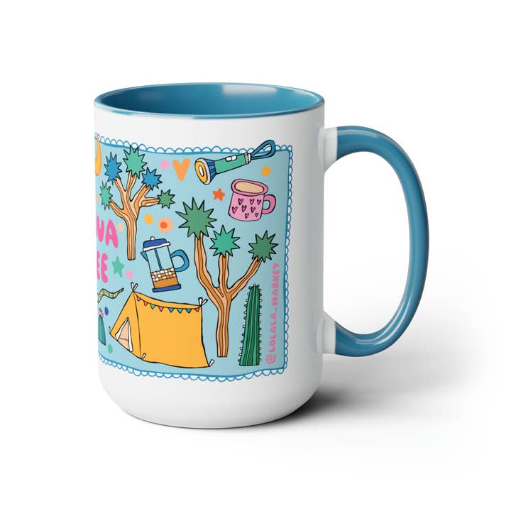 LOLALA - Wholesale Coffee Mug - Joshua Tree - *BIG* Coffee Mug (15oz, blue)2