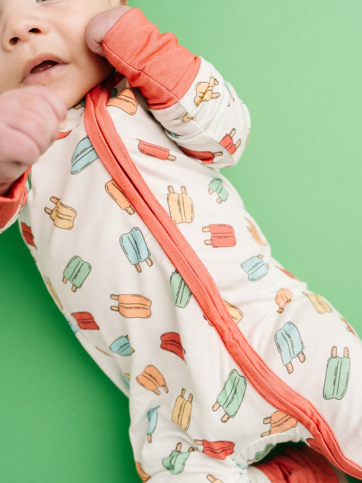 Little One Shop - Wholesale Sleepsuit - Baby - Summer Popsicles Bamboo Sleeper