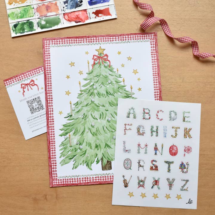 Advent Alphabet Calendar | 12 units per pack for wholesale by The Letter Nest
