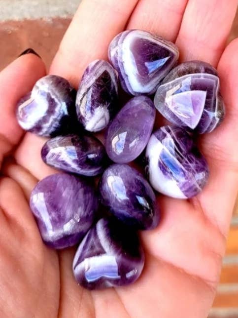 Amethyst Hearts for wholesale by ZARDENIA