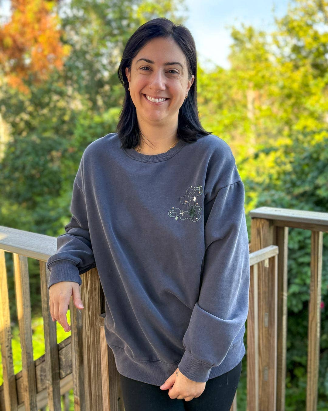 Blissfully Bookish Company - Wholesale Sweatshirt - Women's - Celestial Dragon Embroidered Sweatshirt4