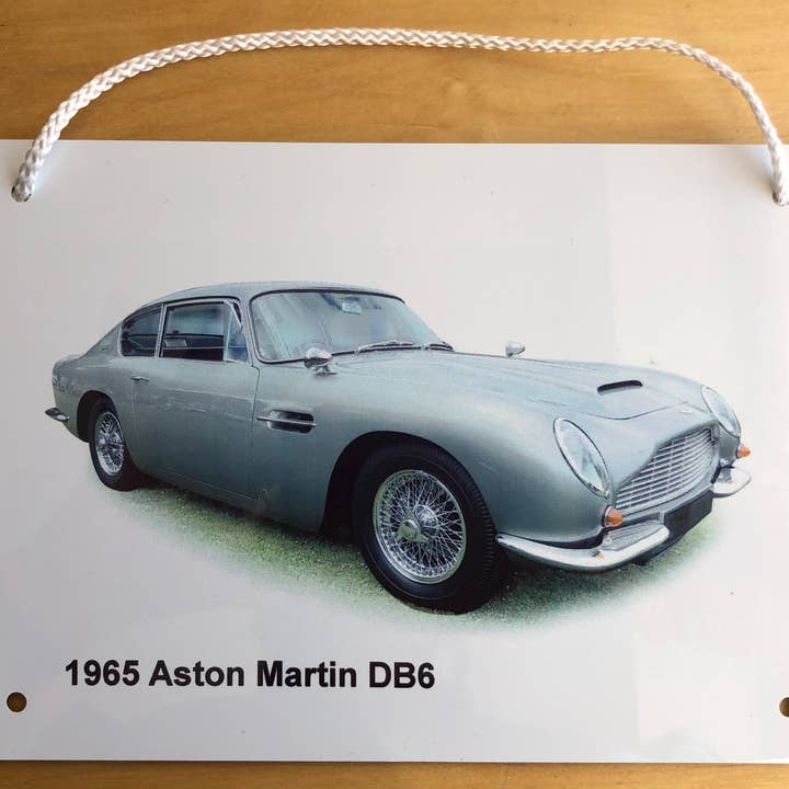 Aston Martin DB6 1965- Metal Plaque (A6, A5 or 20x30cm) for wholesale by Witherden's Workshop