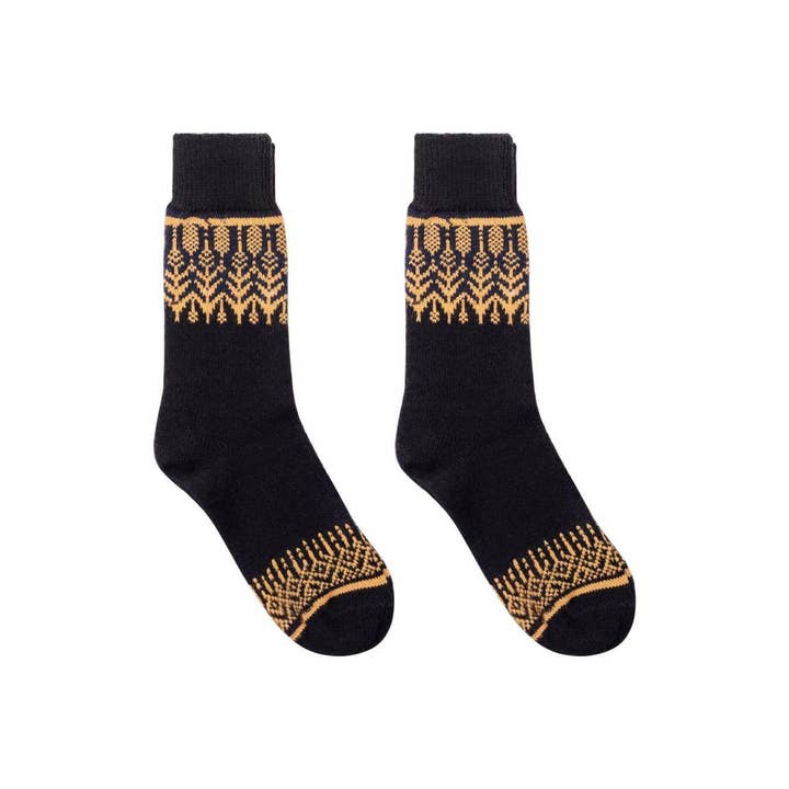 Nordic Wools - Wholesale Socks - Unisex - Nordic Socks Merino Wool in PERFORMâ„¢ (Yule - Black) - Unisex