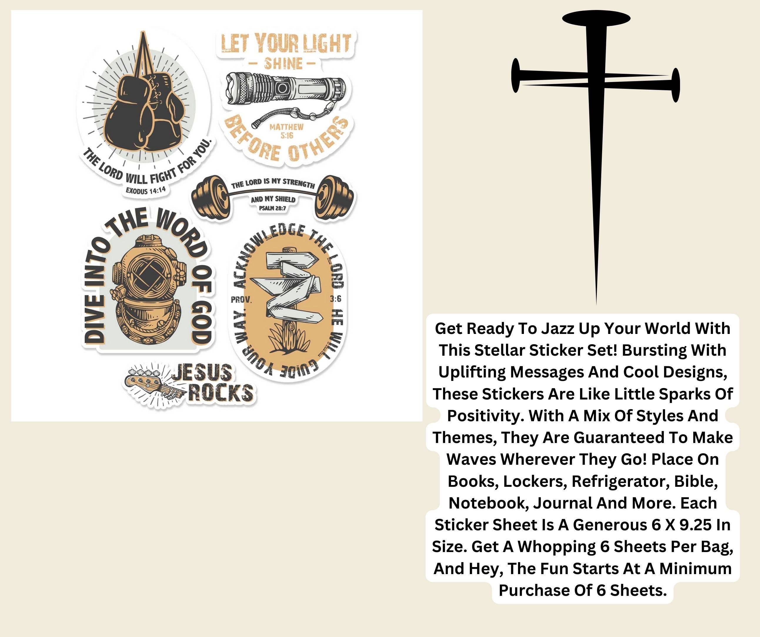 Dicksons – Großhandel Aufkleber – Aufkleber Let Your Light Shine Kollektion2